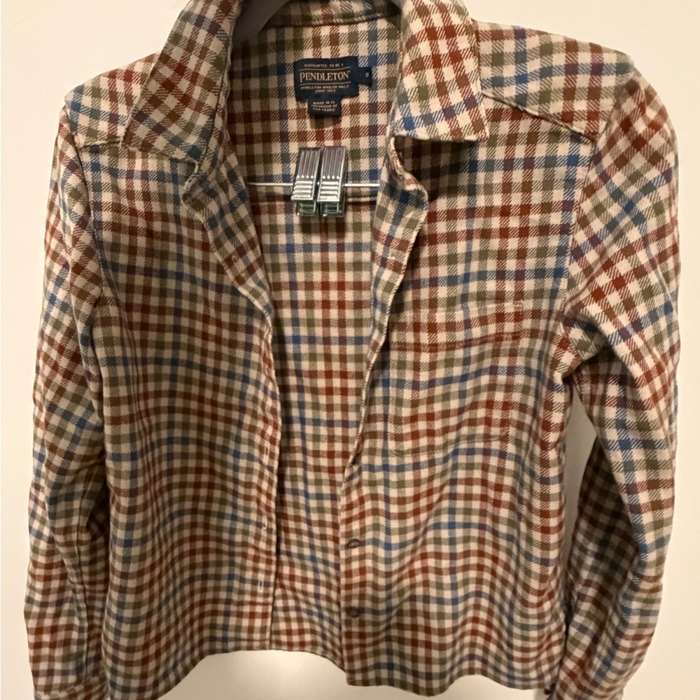 Pendleton Multicolor Plaid Button-Down Shirt - image 2